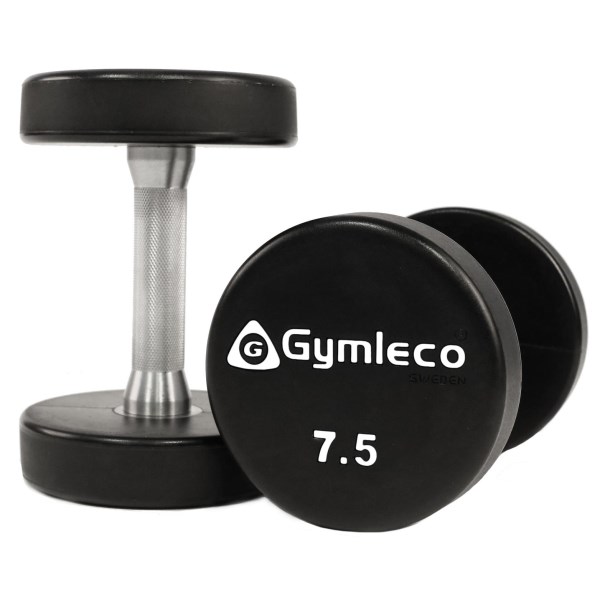 Gymleco PU Rund Hantel, 1 par, 7.5 kg