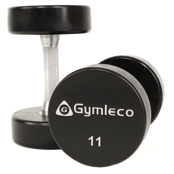 Gymleco PU Rund Hantel, 1 par, 11 kg