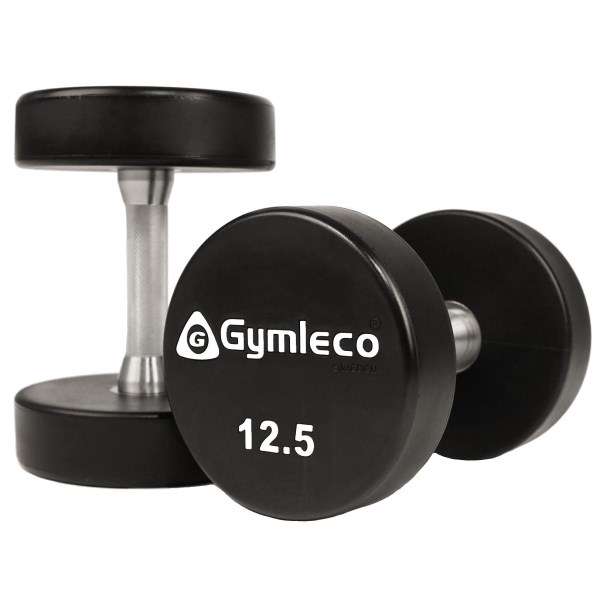 Gymleco PU Rund Hantel, 1 par, 12.5 kg