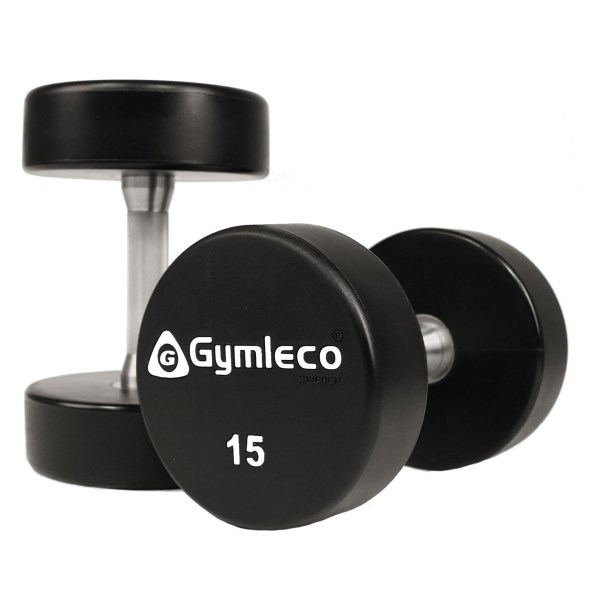 Gymleco PU Rund Hantel, 1 par, 15 kg