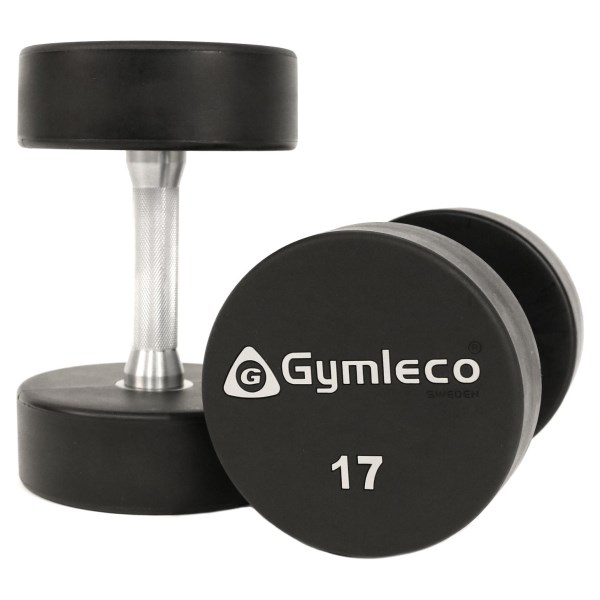 Gymleco PU Rund Hantel, 1 par, 17 kg