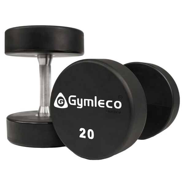 Gymleco PU Rund Hantel, 1 par, 20 kg