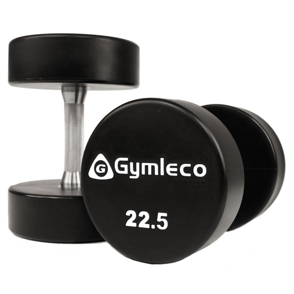 Gymleco PU Rund Hantel, 1 par, 22.5 kg