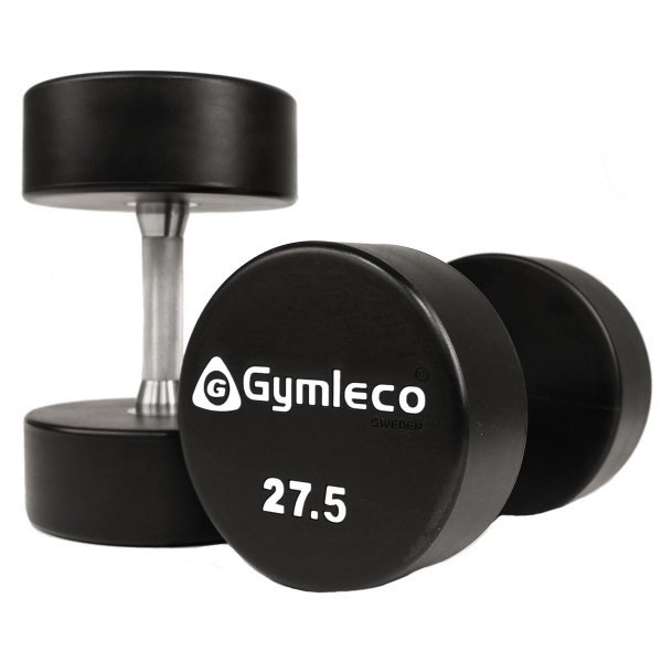 Gymleco PU Rund Hantel, 1 par, 27.5 kg