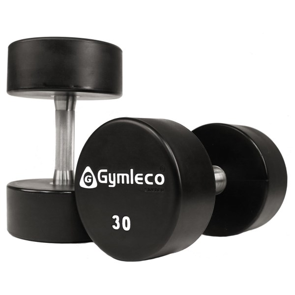 Gymleco PU Rund Hantel, 1 par, 30 kg