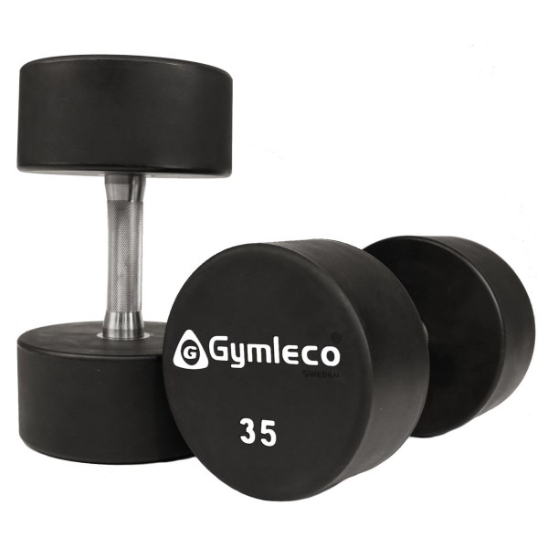 Gymleco PU Rund Hantel, 1 par, 35 kg