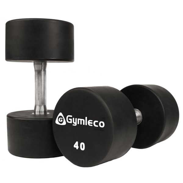 Gymleco PU Rund Hantel, 1 par, 40 kg