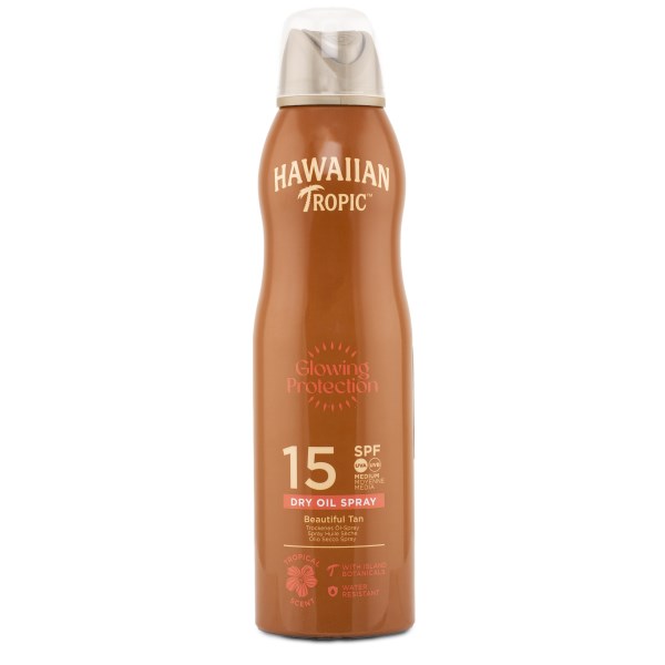 Hawaiian Tropic Dry Oil Argan Continuous Spray SPF 15, 177 ml