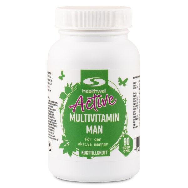 Healthwell Active Multivitamin Man, 90 kaps