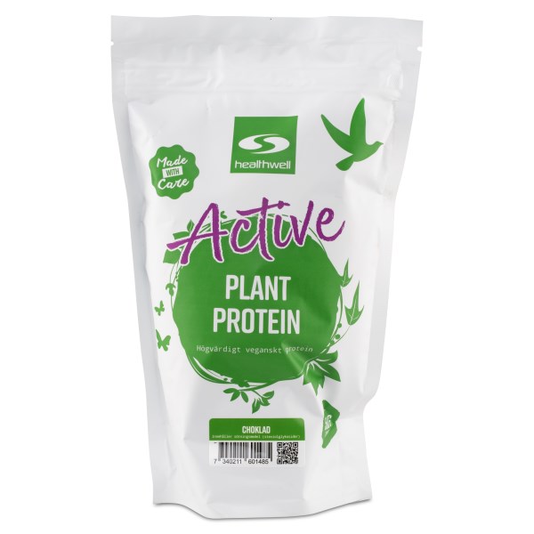 Healthwell Active Plant Protein, Choklad, 500 g