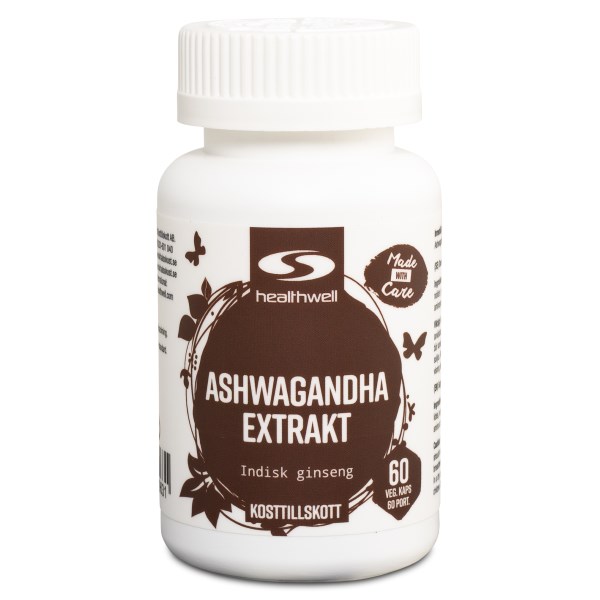 Healthwell Ashwagandha Extrakt, 60 kaps