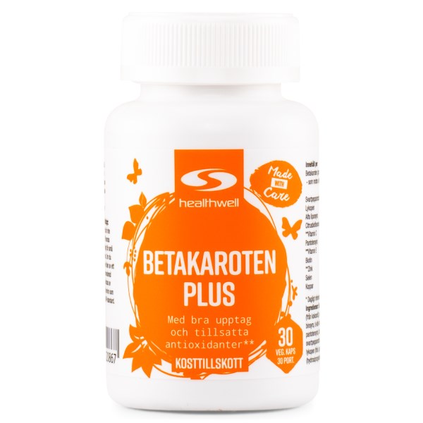 Healthwell Betakaroten Plus, 30 kaps