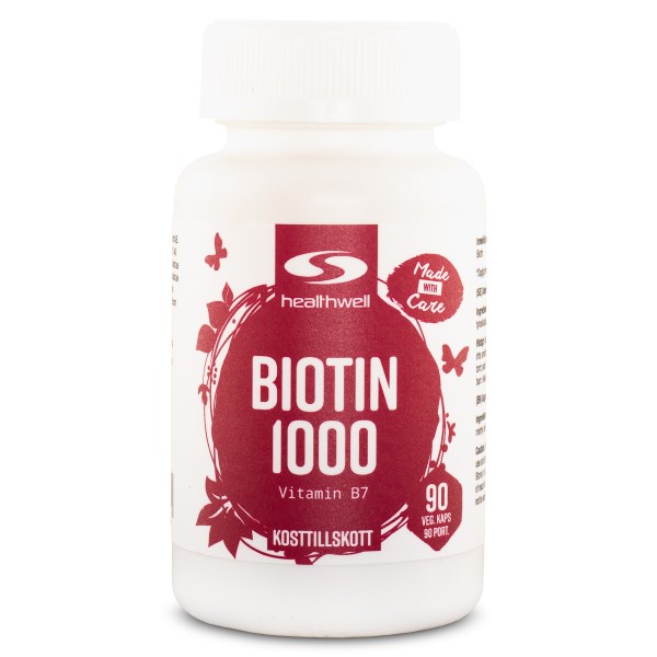 Healthwell Biotin 1000, 90 kaps