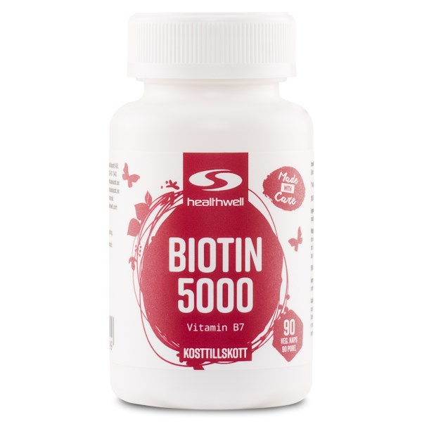 Healthwell Biotin 5000, 90 kaps