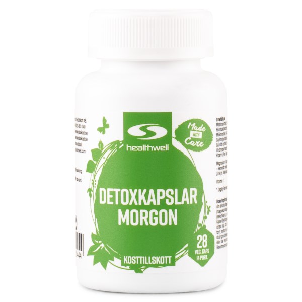 Healthwell Detoxkapslar Morgon, 28 kaps