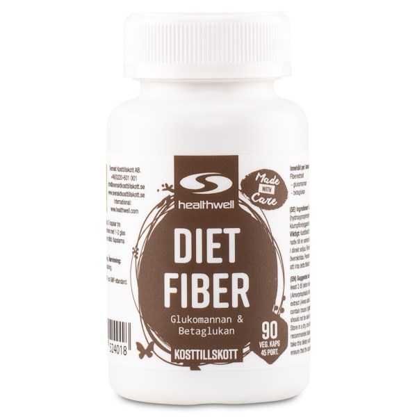 Healthwell Diet Fiber, 90 kaps