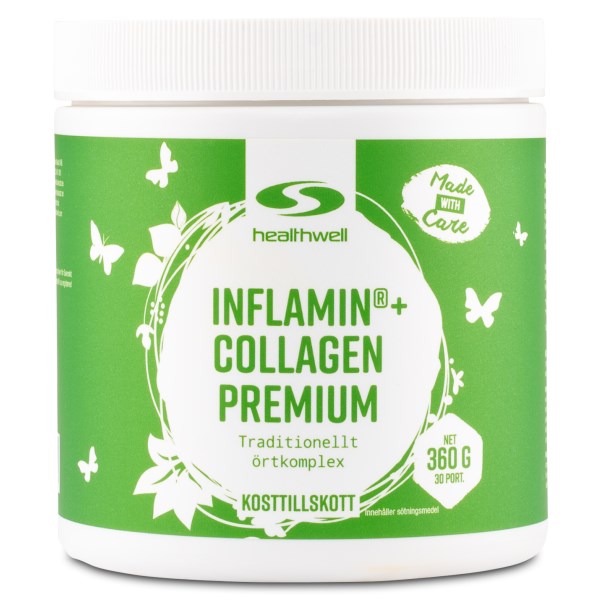 Healthwell Inflamin Collagen Premium, Naturligt äpple, 360 g