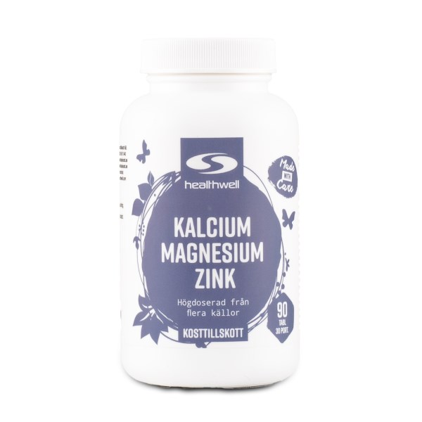 Healthwell Kalcium, Magnesium, Zink, 90 tabl