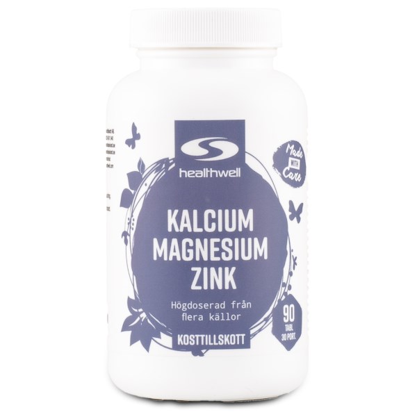 Healthwell Kalcium, Magnesium, Zink, 90 tabl