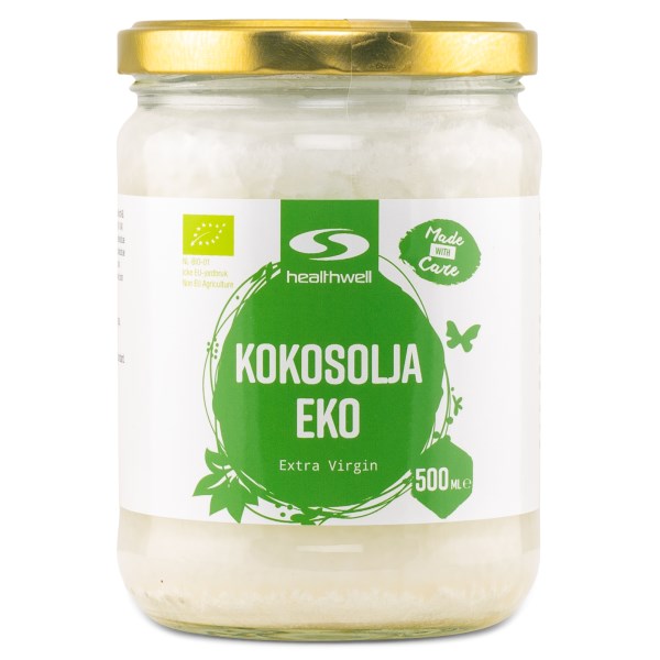 Healthwell Kokosolja Extra Virgin EKO , 500 ml