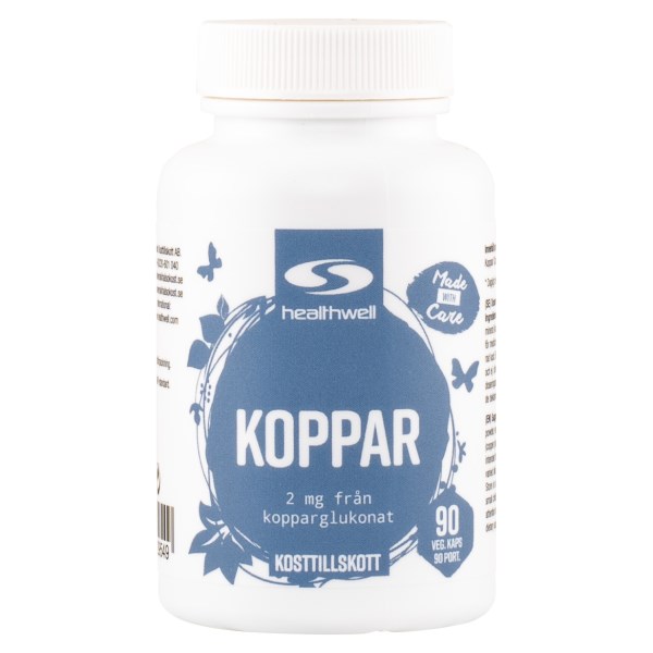 Healthwell Koppar, 90 kaps