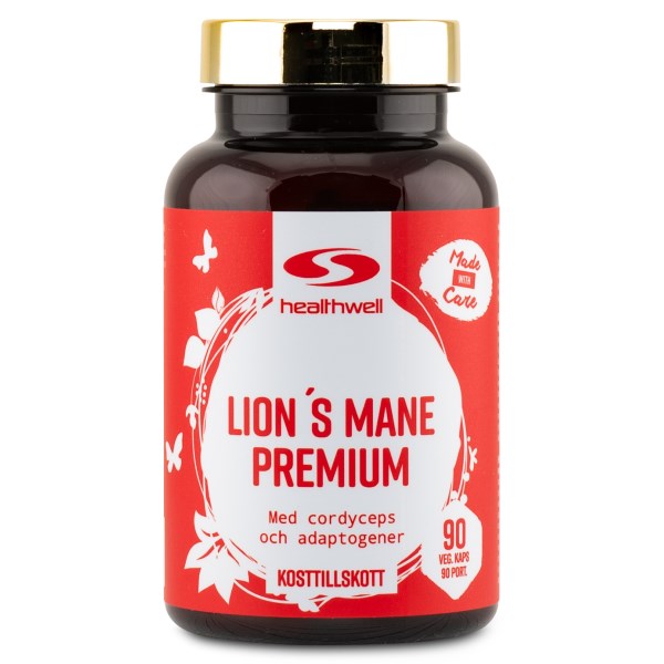 Healthwell Lions Mane Premium, 90 kaps