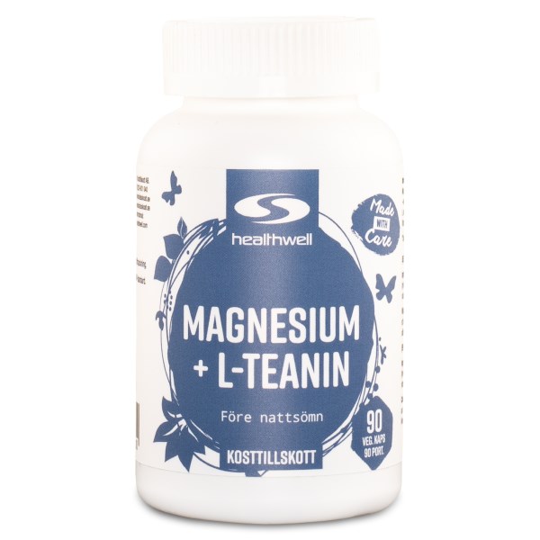 Healthwell Magnesium+L-teanin, 90 kaps