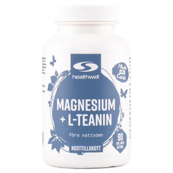 Healthwell Magnesium+L-teanin, 90 kaps