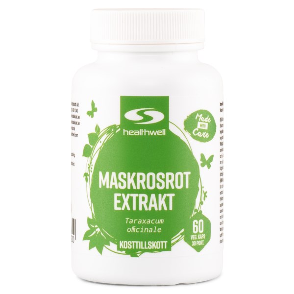 Healthwell Maskrosrot Extrakt, 60 kaps