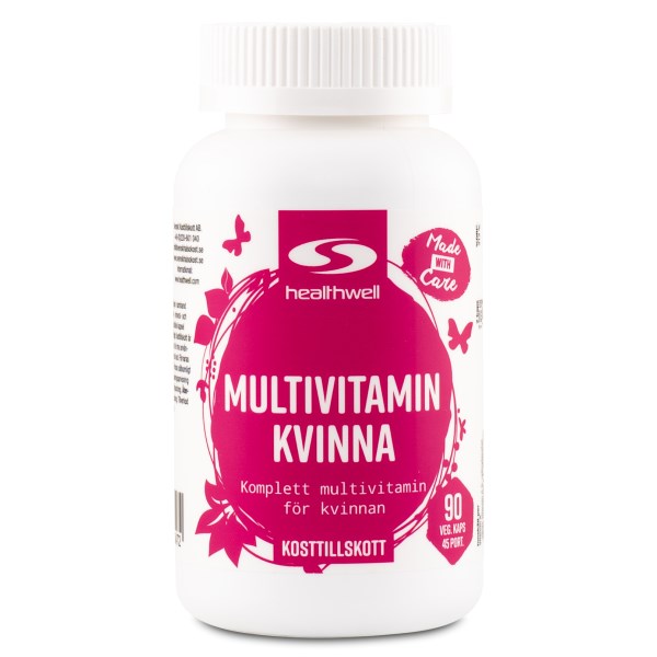 Healthwell Multivitamin Kvinna, 90 kaps