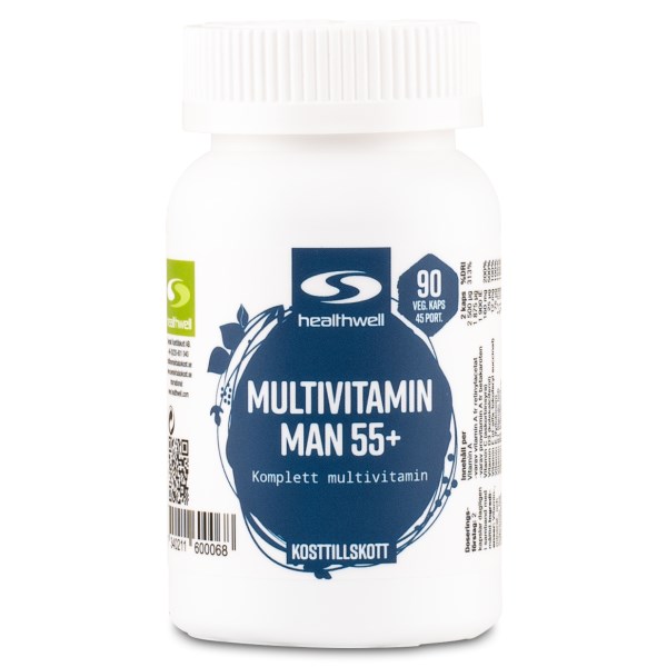 Healthwell Multivitamin Man 55+, 90 kaps