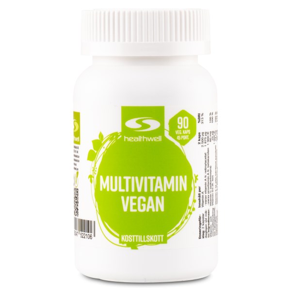 Healthwell Multivitamin Vegan, 90 kaps