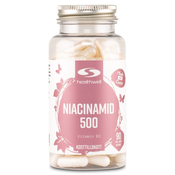 Healthwell Niacinamid 500, 90 kaps