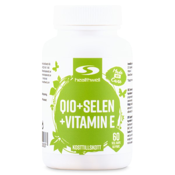 Healthwell Q10 + Selen + Vitamin E, 60 kaps