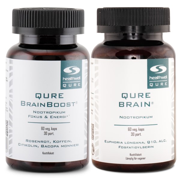 Healthwell QURE Brain + BrainBoost, Paket