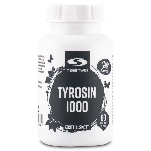 Healthwell Tyrosin 1000, 60 tabl