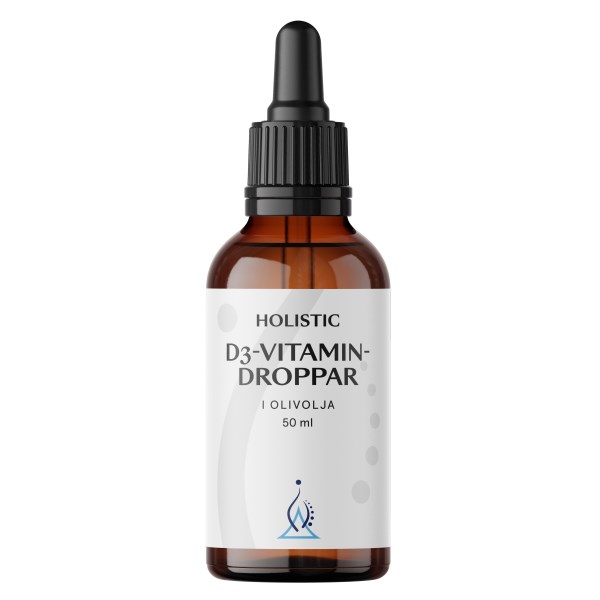 Holistic D3-vitamin Droppar i olja, 50 ml