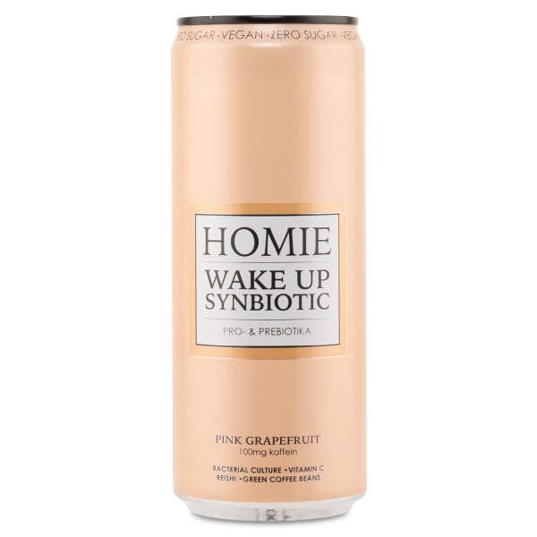 Homie Wake Up Synbiotic, Pink Grapefruit, 1 st