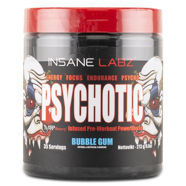 Insane Labz Psychotic Pre-Workout, Bubblegum, 35 servings