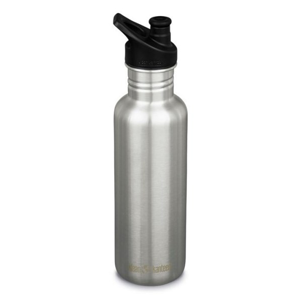 Klean Kanteen Classic Sport Cap, 800 ml, Brushed Stainless