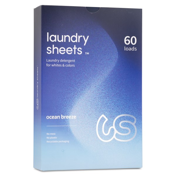 Laundry Sheets Ocean Breeze, 60-pack