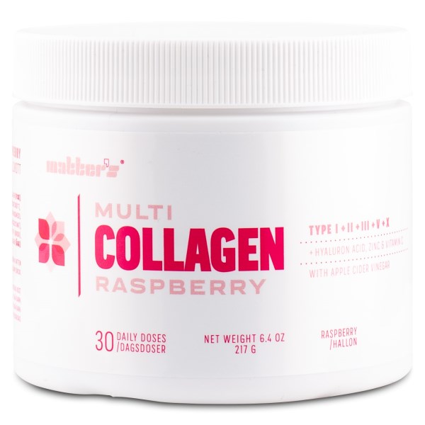 Matters Multi-Collagen m Smak, Raspberry, 217 g