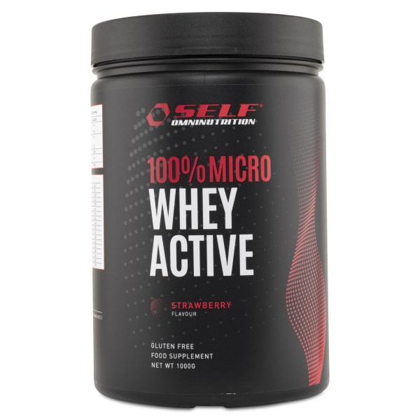 Micro Whey Active, Jordgubb, 1 kg