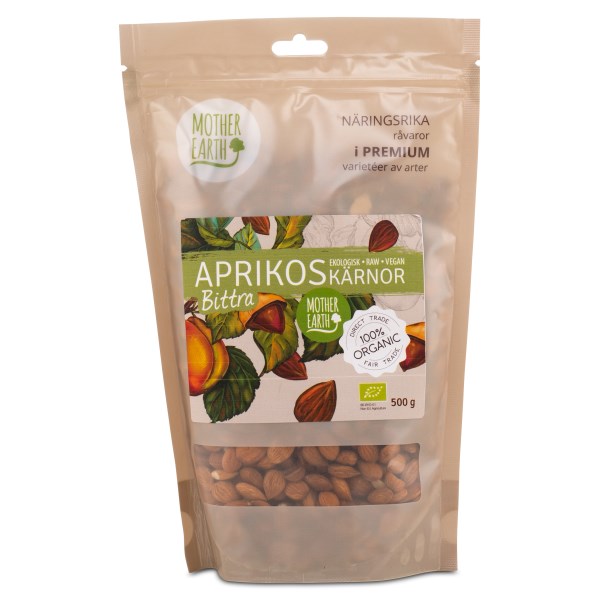 Mother Earth Aprikoskärnor Bittra Eko, 500 g