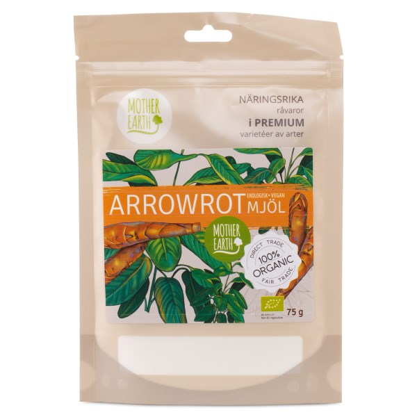 Mother Earth Arrowrot Pulver EKO, 75 g