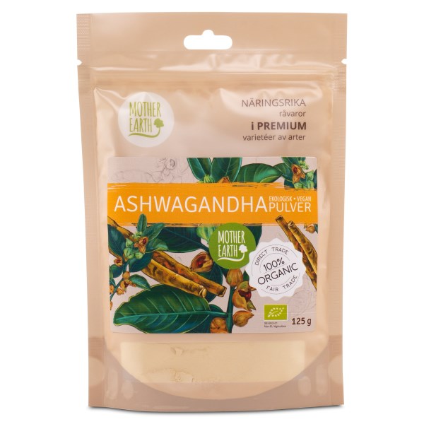 Mother Earth Ashwagandhapulver EKO, 125 g