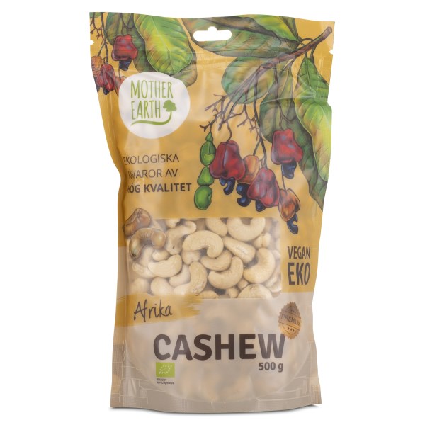 Mother Earth Cashewnötter Hela EKO, 500 g