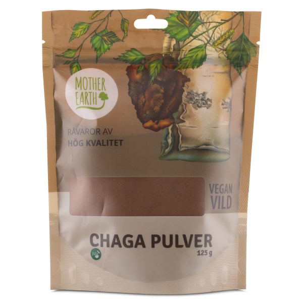 Mother Earth Chagapulver Vild, 125 g