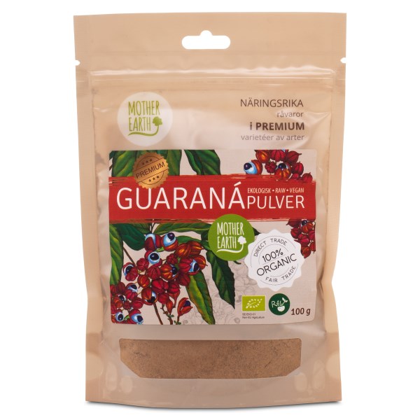 Mother Earth Guarana RAW & EKO, 100 g