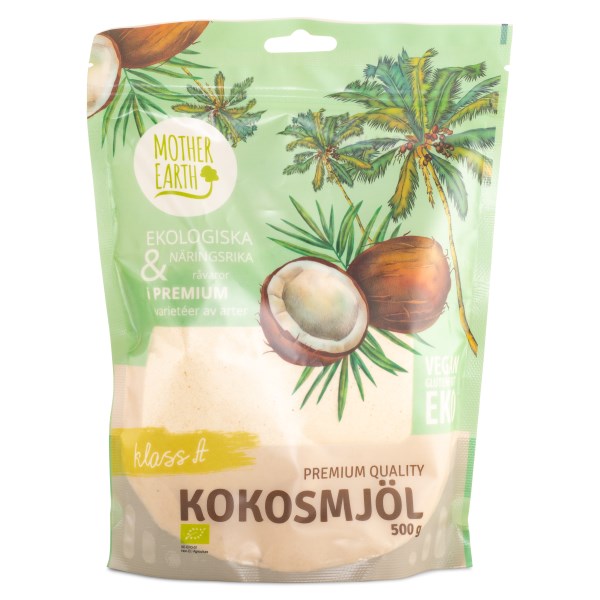 Mother Earth Kokosmjöl Premium EKO, 500 g